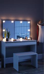 Height 61cm x width 81cm. Led Lights Mirror Dressing Table Hollywood Cosmetic Vanity Makeup Set Rare Epoch