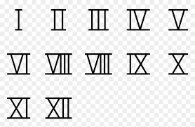 E.g., ii = 2 and lx = 60. Roman Numbers Png Picture Free Roman Numerals Png Transparent Png Vhv