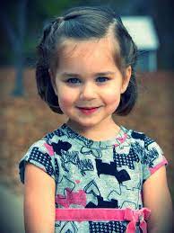 Here are 4 simple hairstyles for kids with short hair for you the adorable bangs and the knot on the little girl's hair are absolutely cute! Pin On Hairstyles Do S