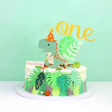 Are you looking for some simple decorations for easy, beautiful birthday cakes? Buy Laventy Gold Dinosaur First Birthday Decoration Dinosaur One Cake Topper Dinosaur 1st Birthday Cake Topper For Boy Dinosaur Birthday Party Decoration Online In Germany B08971gz78