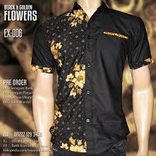 Seragam Batik Baju Batik Kombinasi Hitam Ex 006 Model Baju Pria Desainer Pakaian Model Pakaian