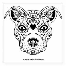 Download and print free pitbull coloring pages to keep little hands occupied at home; Day Of The Dead Pit Bull Coloring Pages Brunidelap Coloring Pages