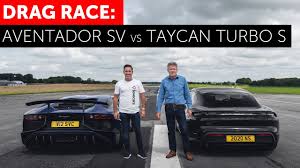 2020 porsche taycan turbo s. Drag Race Full Launch Control Porsche Taycan Turbo S Vs Lamborghini Aventador Sv Youtube