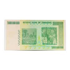 Image result for zimbabwe billion dollar note