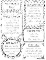 Editable Class Newsletter Template Classroom Newsletter Class Newsletter Template Class Newsletter