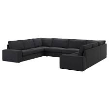 Kivik Sectional 6 Seat Hillared Anthracite Sectional Sofa Couch Ikea Sofa U Shaped Sofa
