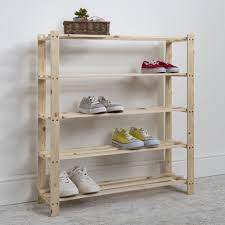 Same day delivery 7 days a week £3.95, or fast store collection. 5tier Natural Pine Shoe Rack Noa And Nani