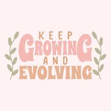 Keep growing boho lettering quote ...