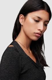 AllSaints Chara Metallic Sweater