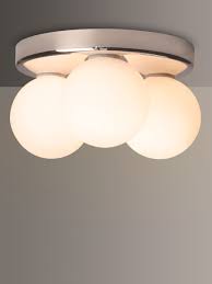 Think about the shadows that a pendant might cast on your face; John Lewis Partners Harlow Bathroom Ceiling Light At John Lewis Partners