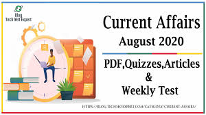 Top Current Affairs August 2020 Monthly Current Affair Free Download Pdf Our Daily Updates 4 tracks | 3 albums. top current affairs august 2020