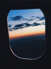 Plane Window Sunset Plane Window Photo Wall Collage Airplane View