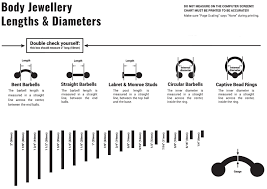 Body Jewellery Sizing Oz Body Jewellery Jewellery For