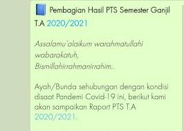 Pertahankan dan tingkatkan prestasi belajarmu.!!! Sd Dt Laksanakan Pembagian Raport Pts Secara Online Pondok Pesantren Daarut Tauhiid