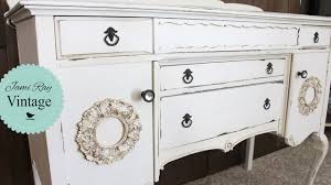 The valspar performed much better. How To Glaze Furniture Antique Buffet Youtube