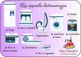 Lexique Des Appareils Electromenagers Learn French French Flashcards Teaching French