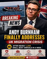 What are your thoughts on Andy Burnham's address to the UK migration crisis?