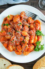 Gnocchi Alla Vodka Baker By Nature Recipe Tomato Recipes Vodka Sauce Recipes