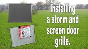 In this quick video we show you how to install one of our screen door pet grilles. How To Install A Screen Door Pet Grille Youtube