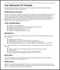 Dec 19, 2018 | for job seekers, job descriptions. Use This 1 Car Salesman Cv Example To Start Yours Myperfectcv