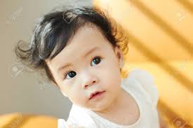 We got this adorable asian baby with black hair! Portrait Of Cute And Lovely Curly Hair Asian Chinese Baby Girl Stock Photo Picture And Royalty Free Image Image 102415759