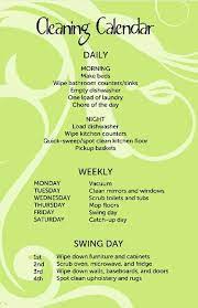 How To Make Cleaning Easy Cleaning Calendar Clean House Cleaning Hacks