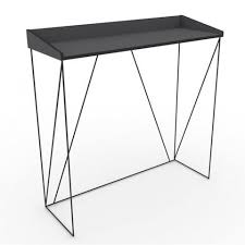Metal design c o l o r. Console Design En Metal Oparine 100cm Gris Noir