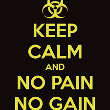 No pain, no gain (or no gain without pain) is an old proverb, used since the 1980s as an exercise motto that promises greater value rewards for the price of hard and even painful work. 8tracks Radio No Pain No Gain 15 Songs Free And Music Playlist