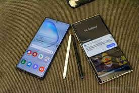 At release the galaxy note 10 plus was samsung's biggest and most powerful phone, and its aura colors almost symbolically reflect smartphone luxury. Samsung Galaxy Note10 And Note10 Hands On Review Gsmarena Com Tests