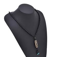 Black Bead Necklace