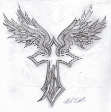 We also have collected designs for those who have lost their pets, especially. Tribal Wings Cross By Mullen1200 On Deviantart
