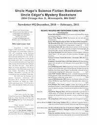 Uncle Hugos Science Fiction Bookstore Uncle Edgars Mystery ...