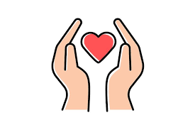 Hands With Heart Color Icon Symbol Drawing Nonprofit Design Icon