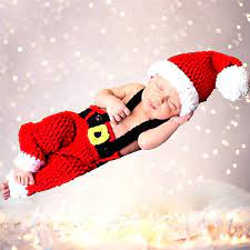 Just one you made by carter's. Amazon Com Newborn Baby Photography Props Outfits Santa Claus Baby Outfits Handmade Crochet Knitted Baby Outfits Christmas Costume For Baby Boy Girl Christmas Cap Hat And Suspender Trousers Clothing Shoes Jewelry