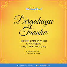 New agong birthday 2019 change date. 9 September 2019 Agong Birthday