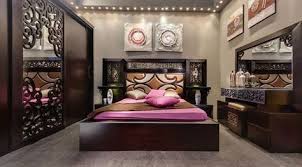 The Bedroom Features Streamline In The Design The Back Of The Bed Is Upholstered To Give Bedroom Furniture Design Bedroom Bed Design Modern Bedroom Interior