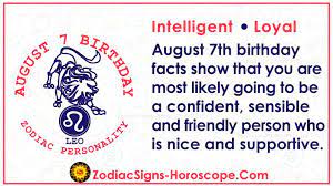 Check spelling or type a new query. August 7 Zodiac Full Horoscope Birthday Personality Zsh