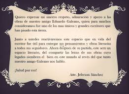 Maybe you would like to learn more about one of these? Eduardo Galeano Eduardoggaleano Twitter