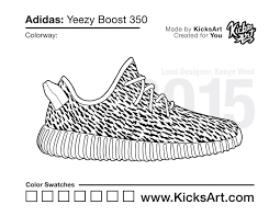 Yeezy boost 350 v2 mono cinder. Adidas Yeezy Boost 350 Sneaker Coloring Pages Created By Kicksart