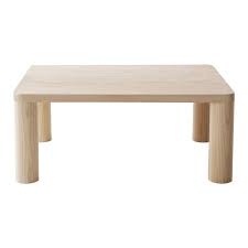 A coffee table is much more than a place for you to rest your wine glass at the end of the long day, it can tie together an entire room and be used as a focal piece to display all sorts. Contemporary Corner Leg Wood Column Coffee Table In White Oak By Fort Standard For Sale At 1stdibs