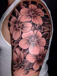 Black and white flowers tattoo. 25 Black And White Flower Tattoos
