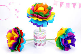 Zoom sur le papier crépon. Faire Une Fleur En Papier Methode Facile Activites Enfantines 10 Doigts