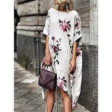 label size bust shoulder length cm inch cm inch cm inch s 118 46 02 30 11 7 84 32 76 m 12 floral plus size dresses half sleeve dresses casual dresses for women