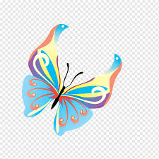 Blue paper butterflies on black background. Butterfly Background Png Images Pngwing