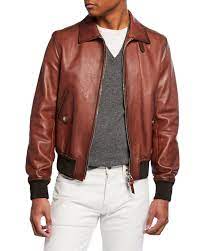 Tom Ford Men S Leather Zip Front Bomber Jacket Tomford Cloth Suede Bomber Jacket Men Tom Ford Jacket Leather Jacket Style