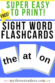Listen to the word to know what you are supposed to find, then smash it. Make Your Own Sight Word Flash Cards Free Printable For You