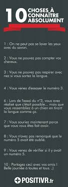 10 Choses A Connaitre Absolument 10 Choses Phrase Drole Blague Sms