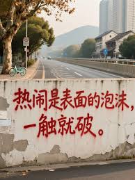 热闹是表面的泡沫，一触就破。