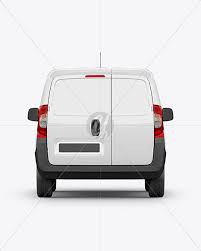 Download Panel Van Mockup Back View In Vehicle Mockups On Yellow Images Object Mockups PSD Mockup Templates