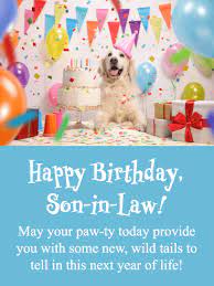 Check spelling or type a new query. New Wild Tails Funny Happy Birthday Card For Son In Law Birthday Greeting Cards By Davia